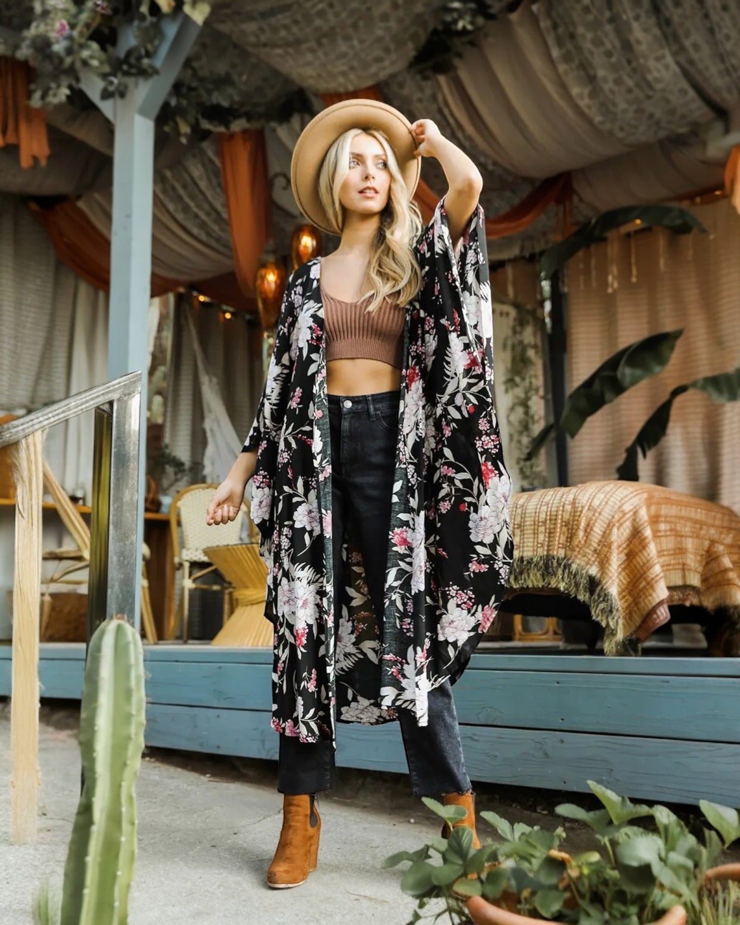 Butterfly sleeve Kimono